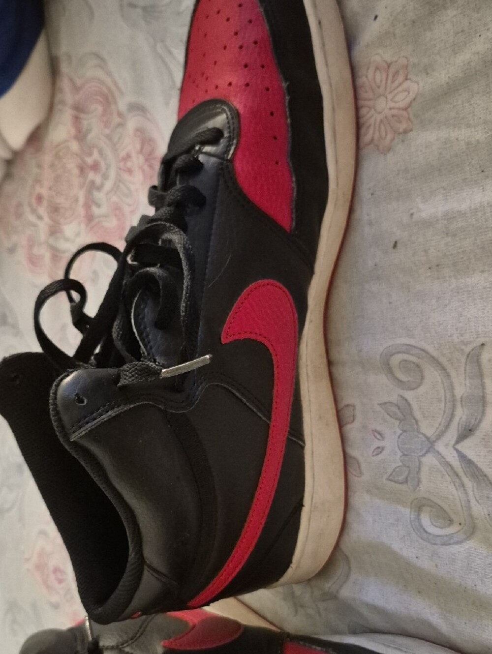 Nikw Black and Red NightCourt High-Top Sneakers - Picture 6 of 9
